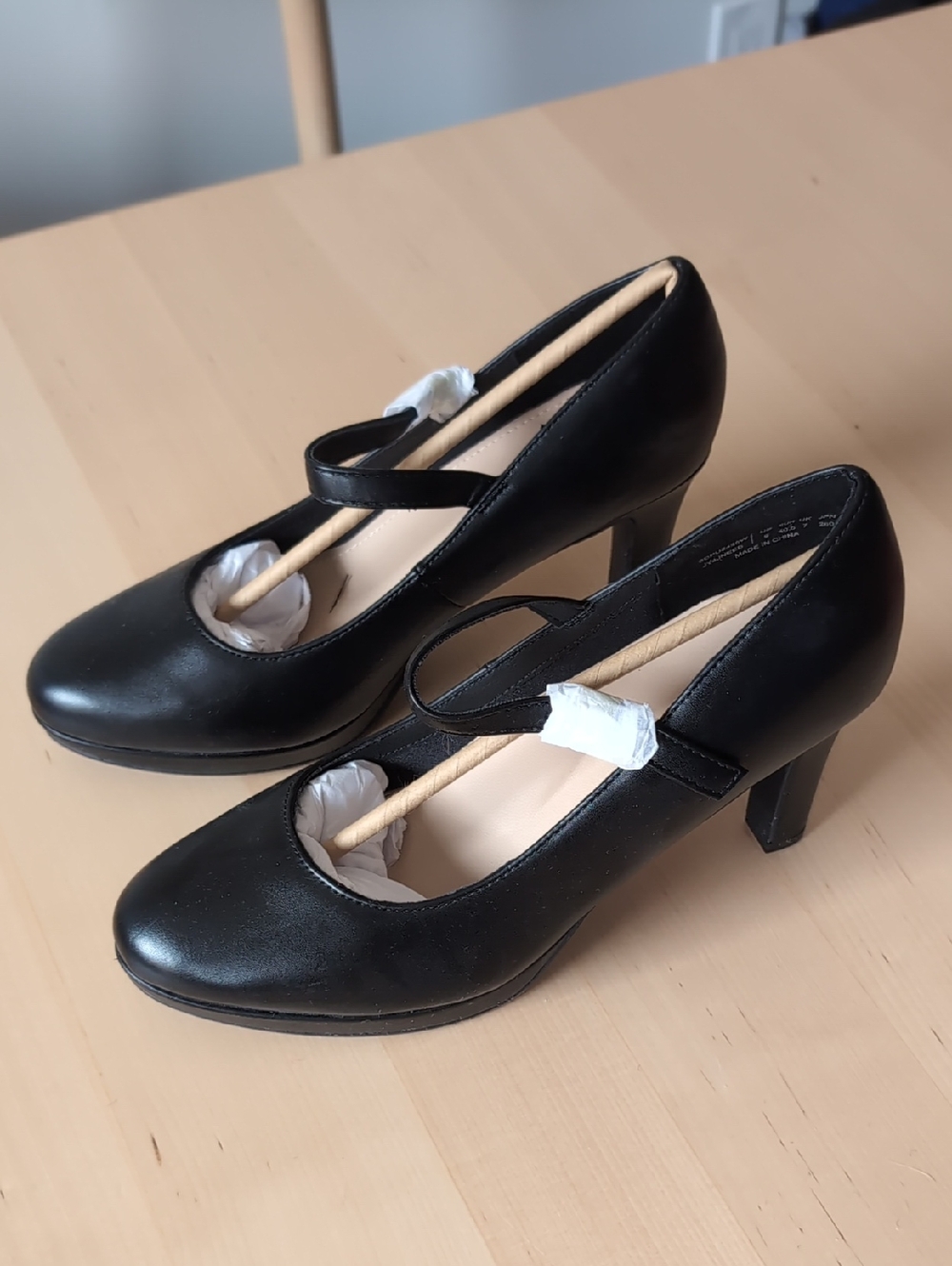 Black Mary Jane High Heel Pumps